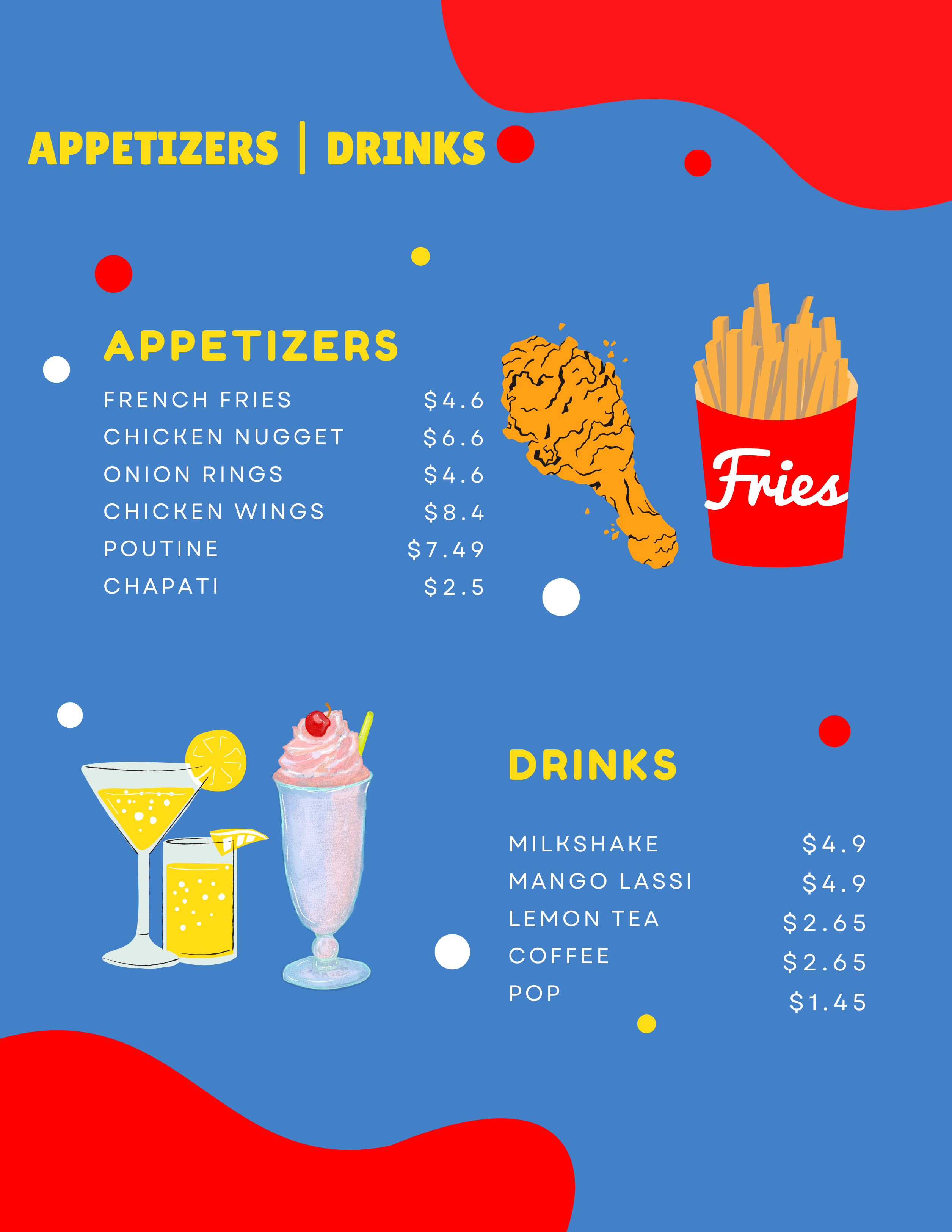 Appetizers & Drinks
